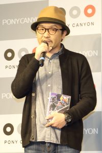「鉄神ガンライザーNEO2」DVD発売イベントに登壇した及川拓郎監督