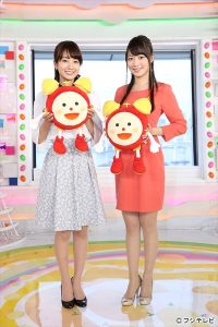 『めざましテレビ』お天気キャスターに就任した阿部華也子（右）と小野彩香