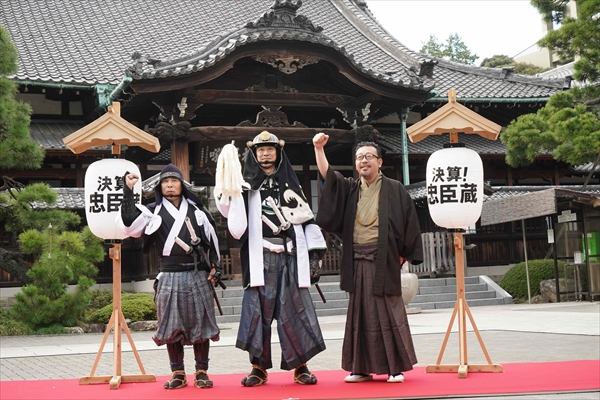 映画「決算！忠臣蔵」泉岳寺大ヒット祈願イベント