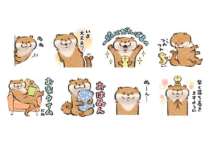 LINEスタンプ「可愛い嘘のカワウソ」