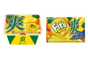 ロッテ「爽＜金のパイン＞」「Fit's＜爽　金のパイン味＞」