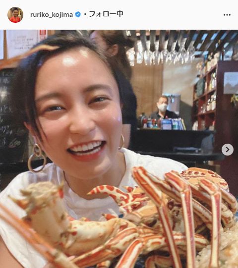 小島瑠璃子公式Instagram（ruriko_kojima）より