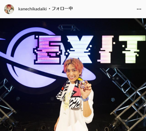 EXIT・兼近大樹公式Instagram（kanechikadaiki）より