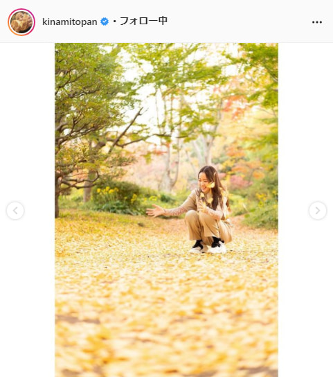 木南晴夏公式Instagram（kinamitopan）より