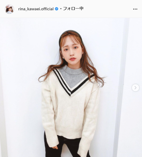 川栄李奈公式Instagram（rina_kawaei.official）より