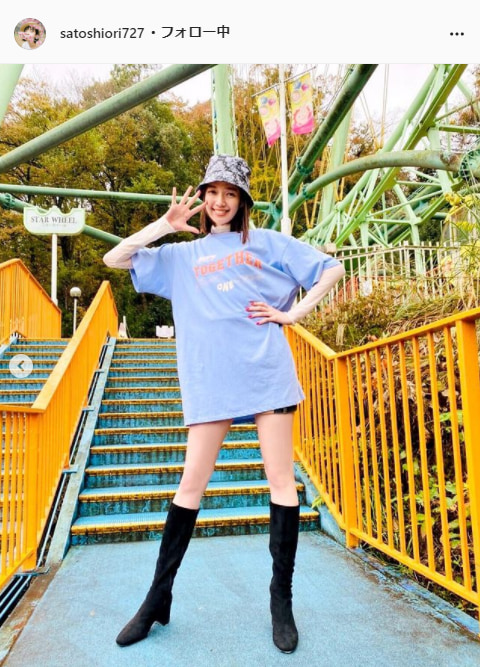 佐藤栞里公式Instagram(satoshiori727)より