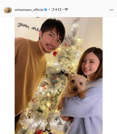真野恵里菜公式Instagram（erinamano_official）より