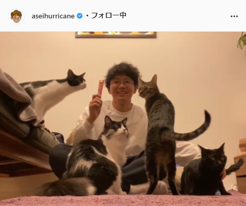 ミキ・亜生公式Instagram（aseihurricane）より