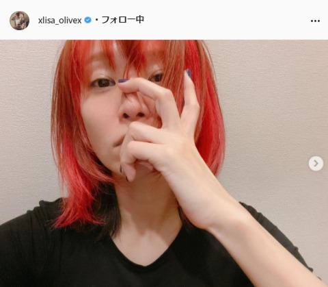 LiSA公式Instagram（xlisa_olivex）より