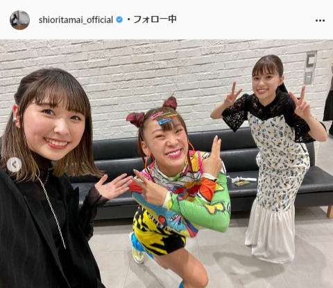 ももいろクローバーZ・玉井詩織公式Instagram（shioritamai_official）より