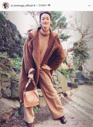 冨永愛公式Instagram(ai_tominaga_official)より