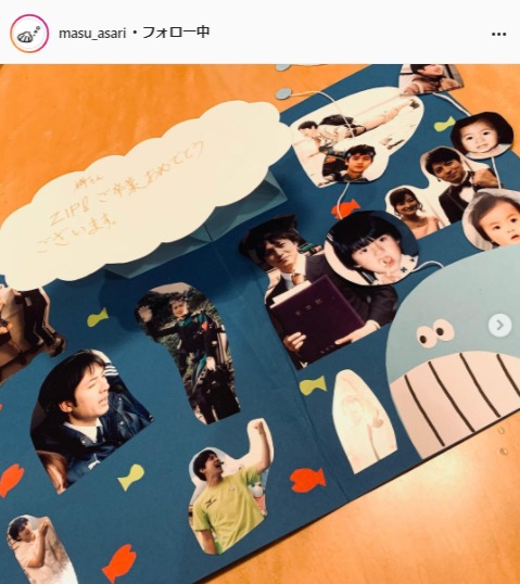 日本テレビ・桝太一アナ公式Instagram(masu_asari)より