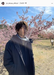白洲迅公式Instagram（jin_shirasu_official）より