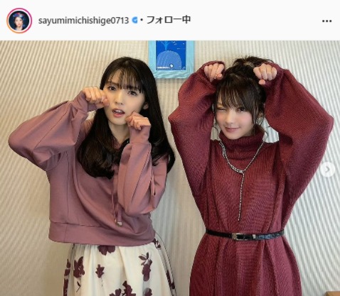 道重さゆみ公式Instagram（sayumimichishige0713）より