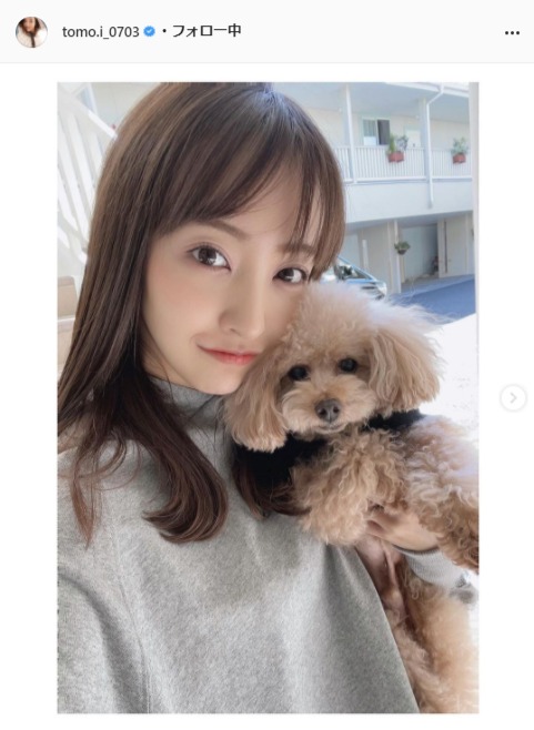 板野友美の愛犬との2ショットファンほっこり 癒されます 幸せな風景 Tv Life Web