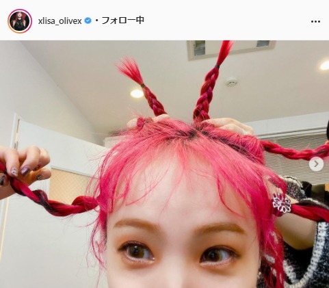 LiSA公式Instagram（xlisa_olivex）より