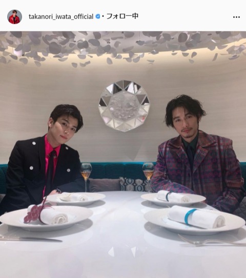 三代目 J SOUL BROTHERS・岩田剛典公式Instagram（takanori_iwata_official）より