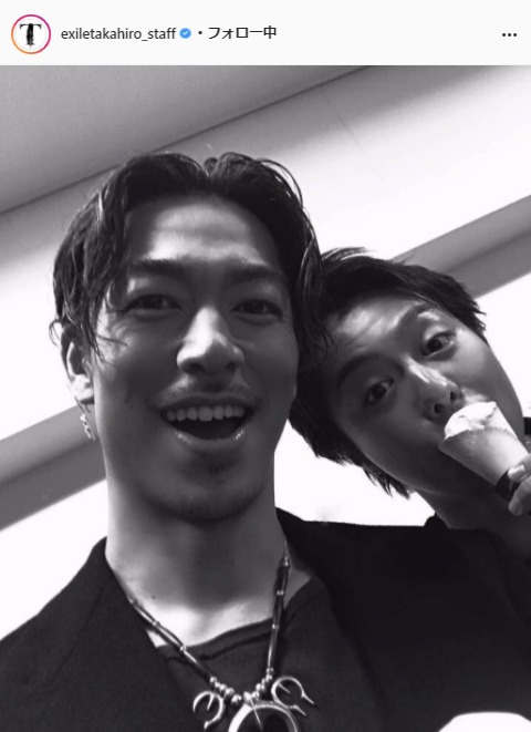 EXILE TAKAHIRO公式Instagram（exiletakahiro_staff）より