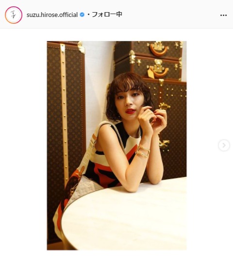 広瀬すず公式Instagram（suzu.hirose.official）より