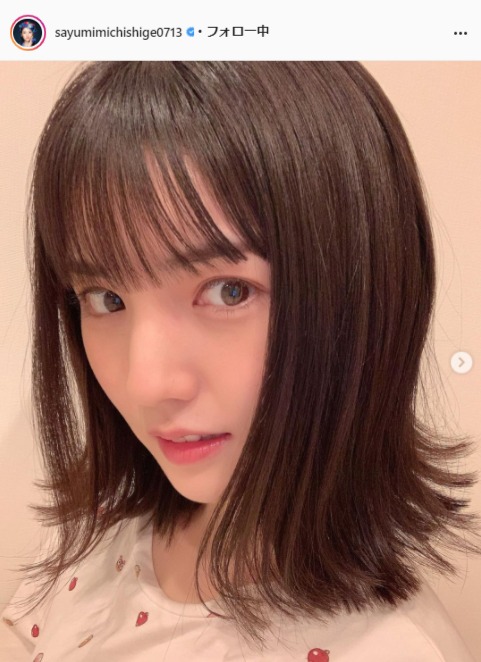 道重さゆみ公式Instagram（sayumimichishige0713）より