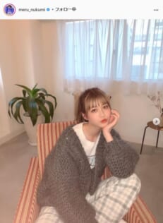 生見愛瑠公式Instagram（meru_nukumi）より