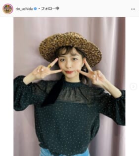 内田理央公式Instagram（rio_uchida）より