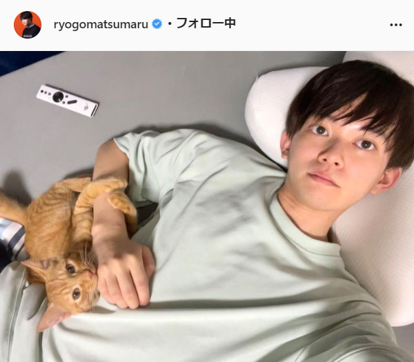 松丸亮吾公式Instagram(ryogomatsumaru)より