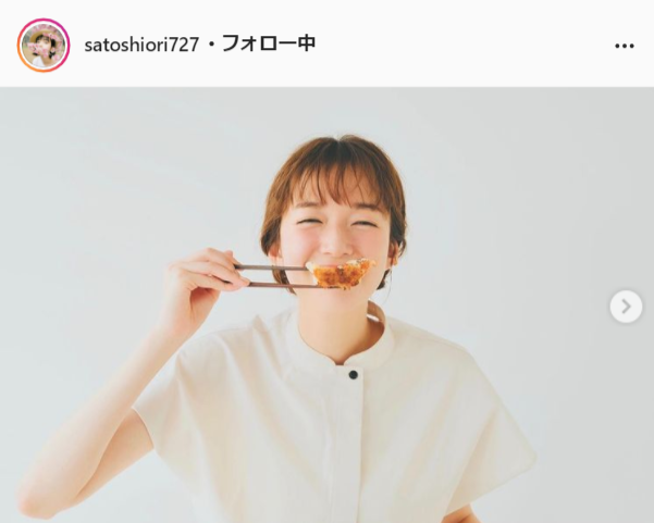 佐藤栞里公式Instagram（satoshiori727）より