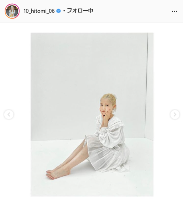 AKB48・本田仁美公式Instagram（10_hitomi_06）より
