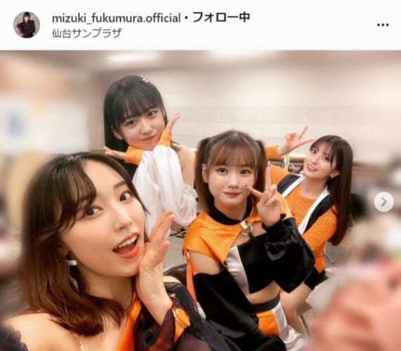 モーニング娘。’21・譜久村聖公式Instagram(mizuki_fukumura.official)より