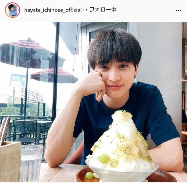 一ノ瀬颯公式Instagram（hayate_ichinose_official）より