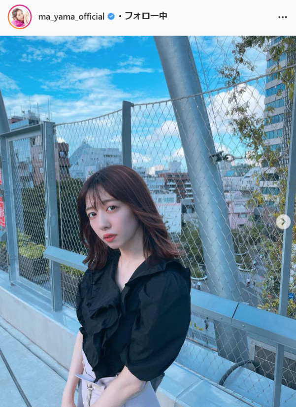 私立恵比寿中学・真山りか公式Instagram（ma_yama_official）より