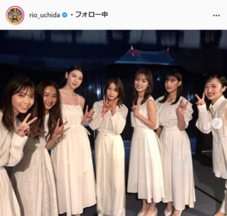 内田理央公式Instagram（rio_uchida）より