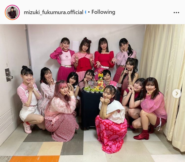 モーニング娘。'21・譜久村聖公式Instagram（mizuki_fukumura.official）より