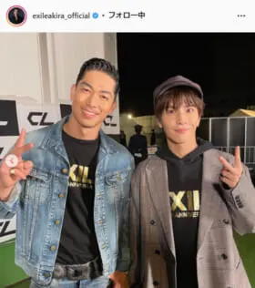 Exile Akira 佐藤大樹とのライダース2ショットを公開 ライダース兄弟かっこいい かっこいいがつまってる Tv Life Web