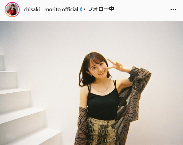 モーニング娘。’21・森戸知沙希公式Instagram（chisaki__morito.official）より