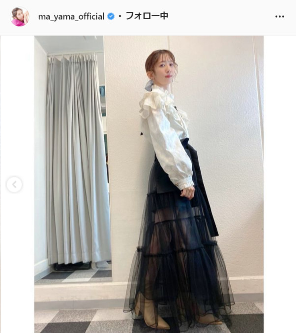 私立恵比寿中学・真山りか公式Instagram（ma_yama_official）より