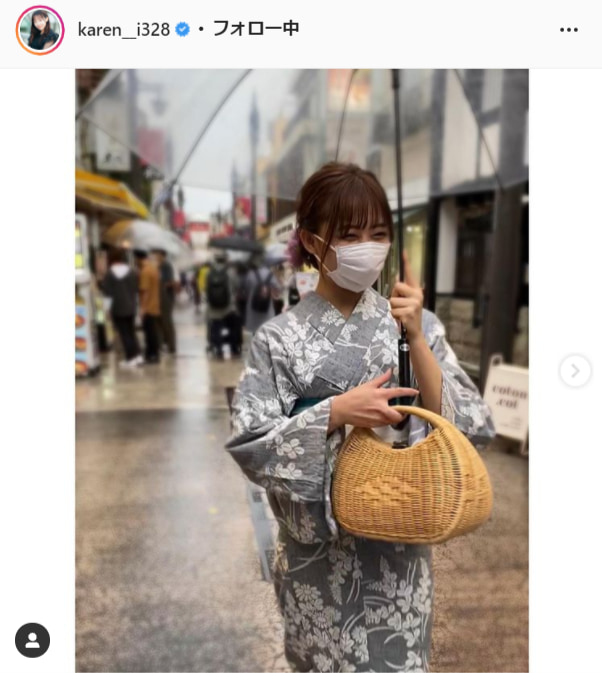 石川翔鈴公式Instagram（karen__i328）より