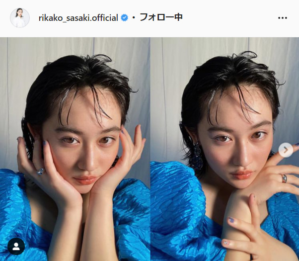 アンジュルム・佐々木莉佳子公式Instagram（rikako_sasaki.official）より