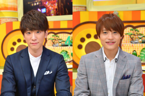 （左から）「よんチャンTV」レギュラーの小山慶一郎（NEWS）と中間淳太（ジャニーズ WEST）