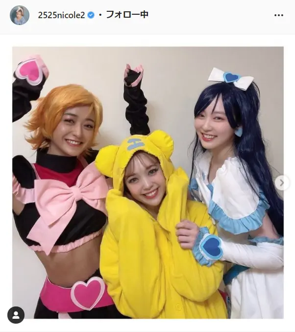 藤田ニコル みちょぱ 越智ゆらのとプリキュアに変身 わーーー世代だ えもい 3人ともかわいすぎ Tv Life Web