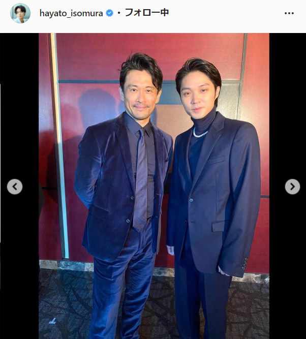 磯村勇斗公式Instagram（hayato_isomura）より