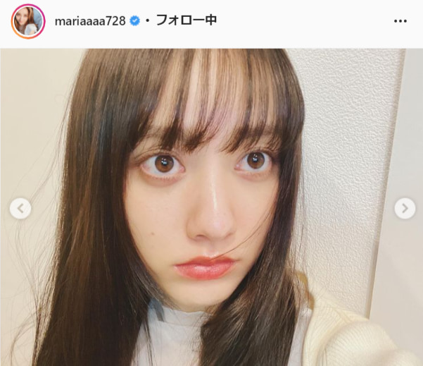 谷まりあ公式Instagram（mariaaaa728）より