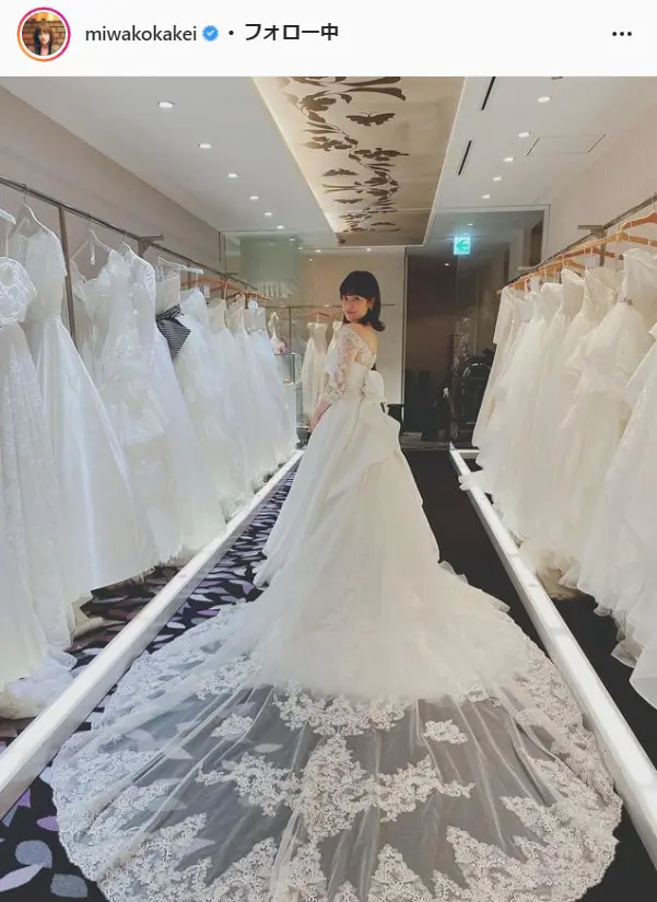 筧美和子 凛子さんはシテみたい ウエディングドレス姿を公開 凄く綺麗いで す かなり似合ってました Tv Life Web