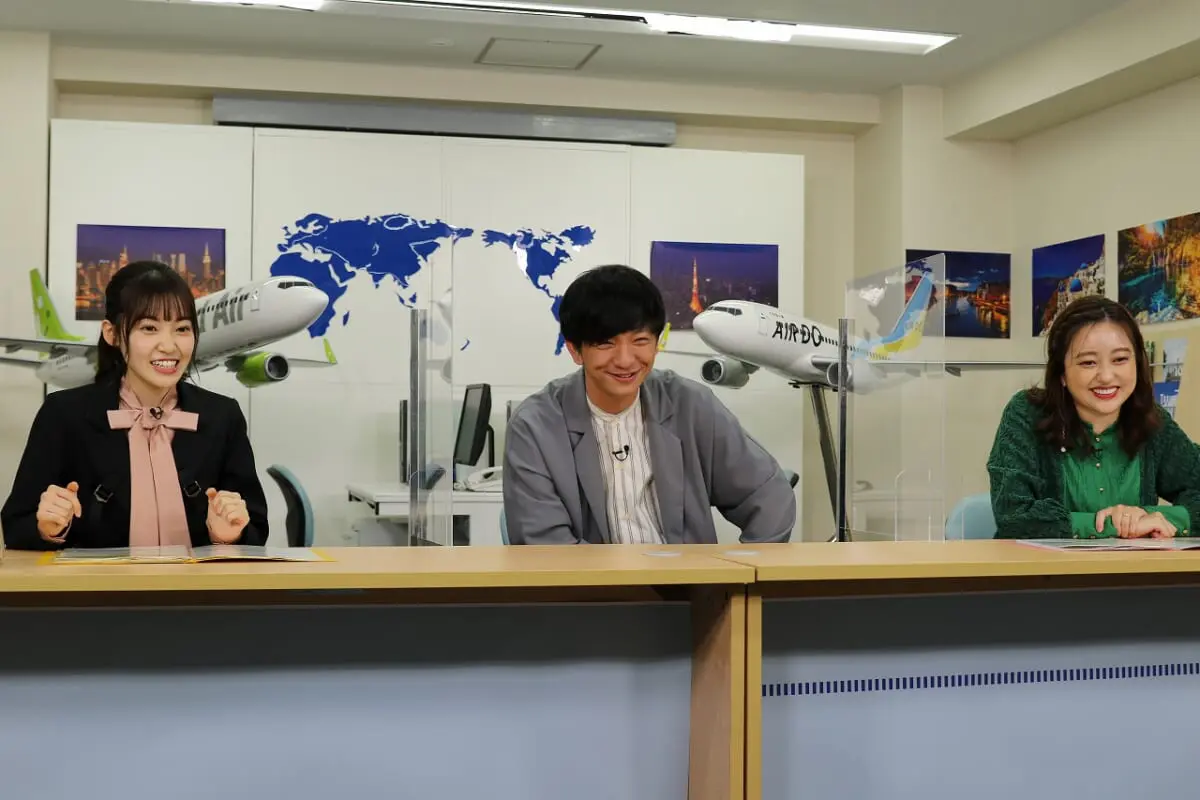 櫻坂46松田里奈 宮崎出身 と菊地亜美 北海道出身 がパンサー向井慧に地元をプレゼン 地元最高ツアーズ Tv Life Web