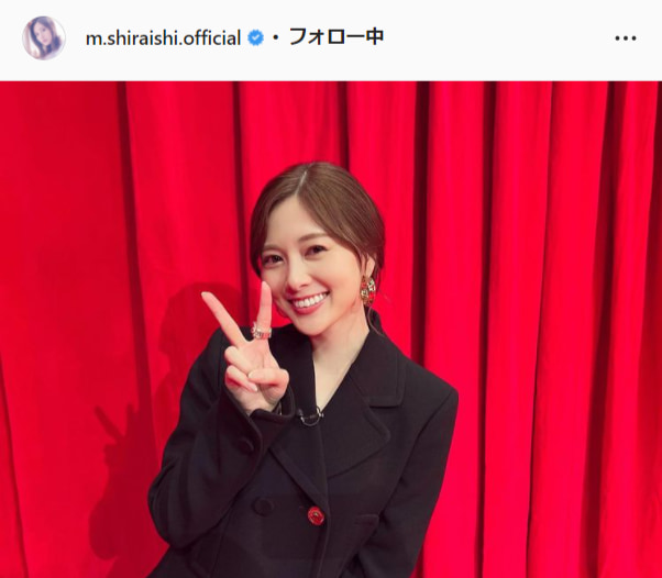 白石麻衣公式Instagram（m.shiraishi.official）より