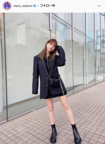 生見愛瑠公式Instagram(meru_nukumi)より