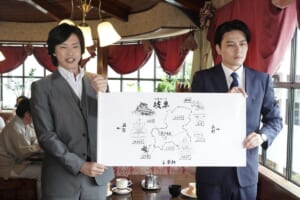 『最高のオバハン中島ハルコ』大谷将（合田雅吏）、若杉慎之介（蕨野友也）©東海テレビ