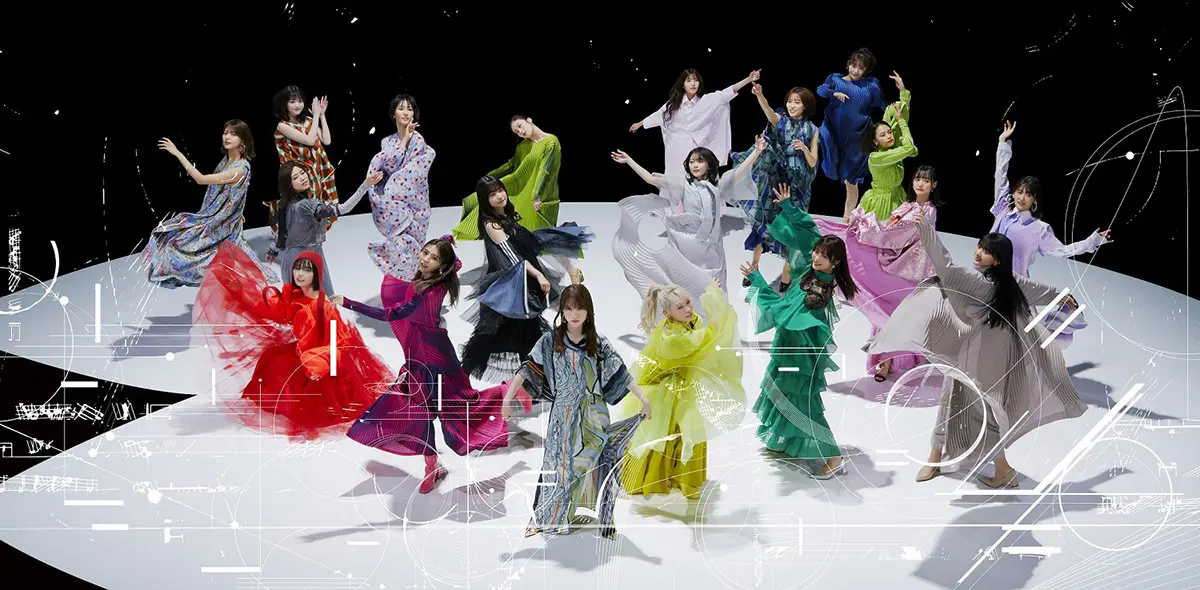 櫻坂46 桜月 B2 アー写 告知 ポスター 櫻坂46『桜月』の色鮮やかなアートワーク解禁！二期生・大園玲が