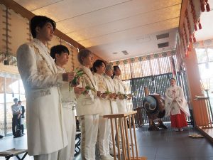 左から）ダイキ、ユッキー、コウジ、ユウキ、タクミ、コウキ